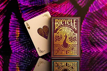 Bicycle Karty Peacock Purple