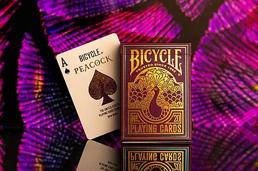 Bicycle Karty Peacock Purple
