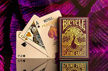 Bicycle Karty Peacock Purple