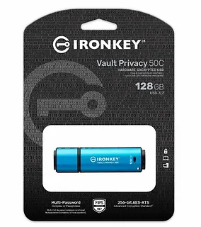 Kingston Pendrive 128GB IronKey Vault Privacy 50C AES-256 FIPS-197