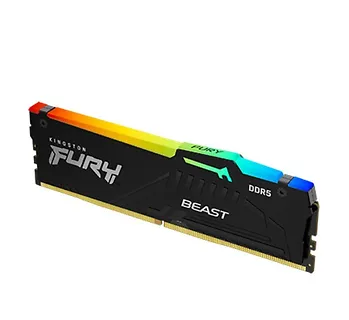 Kingston Pamięć DDR5 Fury Beast Black RGB  32GB(1*32GB)/5600  CL36