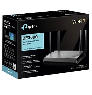 TP-LINK Router  BE3600 DualBand Wi-Fi 7                         SPEED: 688 Mbps at 2.4 GHz + 2882 Mbps at 5 GHz                               SPEC: 4