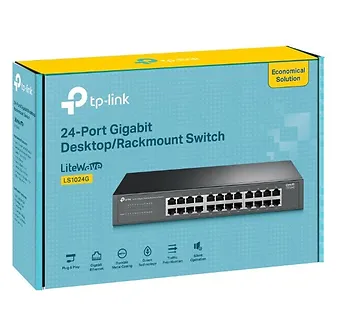 TP-LINK Przełącznik LiteWave 24-Port Gigabit Switch                          PORT: 24× Gigabit RJ45 Ports