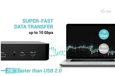i-tec Stacja dokująca Universal Intelligent Dual Display Docking Station Power  Delivery 100W