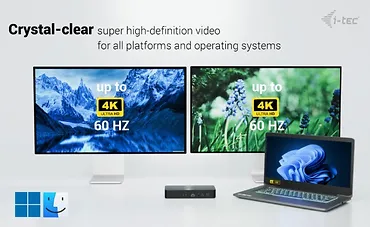 i-tec Stacja dokująca Universal Intelligent Dual Display Docking Station Power  Delivery 100W