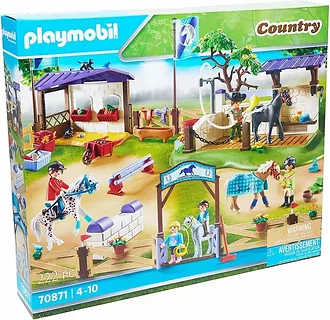 Playmobil Zestaw figurek Country 70871 Turniej jeździecki z myjnią dla koni