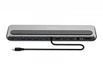 Digitus Stacja dokująca USB-C 12 portowa, max. 8K/30Hz z HDR, HDMI, DP, max. 3 monitory (MST), USB-C 3.2 Gen2, Gigabit Ethernet, SD/Micro SD, PD 100W