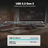 Digitus Stacja dokująca USB-C 12 portowa, max. 8K/30Hz z HDR, HDMI, DP, max. 3 monitory (MST), USB-C 3.2 Gen2, Gigabit Ethernet, SD/Micro SD, PD 100W