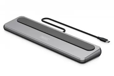 Digitus Stacja dokująca USB-C 12 portowa, max. 8K/30Hz z HDR, HDMI, DP, max. 3 monitory (MST), USB-C 3.2 Gen2, Gigabit Ethernet, SD/Micro SD, PD 100W