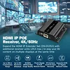 Digitus Przedłużacz (extender) po skrętce kat.6 HDMI 4K/60Hz przez IP 1G lub do 120m/200m z PoE - dodatkowy odbiornik do DS-55353