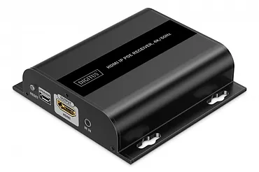 Digitus Przedłużacz (extender) po skrętce kat.6 HDMI 4K/60Hz przez IP 1G lub do 120m/200m z PoE - dodatkowy odbiornik do DS-55353