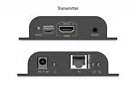 Digitus Przedłużacz (extender) po skrętce kat.6 HDMI 4K/60Hz przez IP 1G lub do 120m/200m z PoE, max. 253 odbiorniki, sterowanie IR - zestaw
