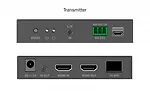 Digitus Przedłużacz (extender) światłowodowy HDMI 4K/60Hz przez IP 1G lub do 40km/300m, HDMI Loop-Out, sterowanie IR - zestaw (odbiornik/nadajnik)