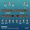 Digitus Przedłużacz (extender) światłowodowy HDMI 4K/60Hz przez IP 1G lub do 40km/300m, HDMI Loop-Out, sterowanie IR - zestaw (odbiornik/nadajnik)