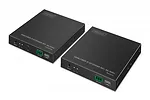 Digitus Przedłużacz (extender) światłowodowy HDMI 4K/60Hz przez IP 1G lub do 40km/300m, HDMI Loop-Out, sterowanie IR - zestaw (odbiornik/nadajnik)