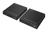 Digitus Przedłużacz (extender) światłowodowy HDMI 4K/60Hz przez IP 1G lub do 40km/300m, HDMI Loop-Out, sterowanie IR - zestaw (odbiornik/nadajnik)