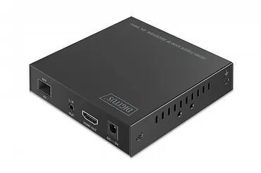 Digitus Przedłużacz (extender) światłowodowy HDMI 4K/60Hz z KVM USB 1.1 przez IP 1G lub do 40km/300m/IP 1G - dodatkowy odbiornik do DS-55348