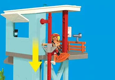 Playmobil Zestaw z figurkami My Life 71903 Wieża ratownicza i plażowy samochód buggy