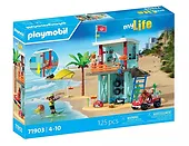 Playmobil Zestaw z figurkami My Life 71903 Wieża ratownicza i plażowy samochód buggy