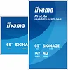 IIYAMA Monitor 65 cali LH6581UHSG-1AG 24/7,VA,ANDROID 14,4K, 2x10W, WiFi,    UCHWYT ŚCIENNY, 2xHDMI, USB-C, RJ45, IR, 2xUSB, WHITE