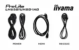 IIYAMA Monitor 65 cali LH6581UHSG-1AG 24/7,VA,ANDROID 14,4K, 2x10W, WiFi,    UCHWYT ŚCIENNY, 2xHDMI, USB-C, RJ45, IR, 2xUSB, WHITE