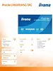 IIYAMA Monitor 65 cali LH6581UHSG-1AG 24/7,VA,ANDROID 14,4K, 2x10W, WiFi,    UCHWYT ŚCIENNY, 2xHDMI, USB-C, RJ45, IR, 2xUSB, WHITE