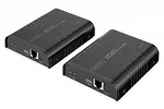 Digitus Przedłużacz (extender) po skrętce kat.6 HDMI 4K/60Hz z KVM USB 2.0 przez IP 1G lub do 120m/200m, max. 253 odbiorniki, ekran dotykowy - zestaw