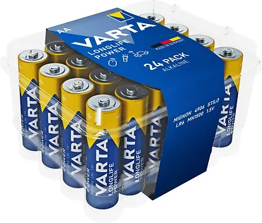 Varta Baterie Alkaliczne R6 (AA)Longlife power 24szt.premium box