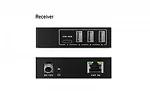 Digitus Przedłużacz (extender) po skrętce kat.6A  USB 3.1 Gen1 do 100m, 3x USB-A, 1x USB-C do 5 Gbps, 1x RJ45 (Gigabit Ethernet) - zestaw (odbiornik/nadajnik)