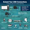 Digitus Przedłużacz (extender) po skrętce kat.6A  USB 3.1 Gen1 do 100m, 3x USB-A, 1x USB-C do 5 Gbps, 1x RJ45 (Gigabit Ethernet) - zestaw (odbiornik/nadajnik)