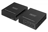Digitus Przedłużacz (extender) po skrętce kat.6A  USB 3.1 Gen1 do 100m, 3x USB-A, 1x USB-C do 5 Gbps, 1x RJ45 (Gigabit Ethernet) - zestaw (odbiornik/nadajnik)