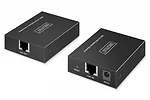 Digitus Przedłużacz (extender) po skrętce kat.6 USB 2.0 do 150m, 4x USB-A do 480 Mbps, 1x RJ45 (Gigabit Ethernet) - zestaw (odbiornik/nadajnik)