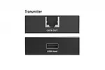 Digitus Przedłużacz (extender) po skrętce kat.6 USB 2.0 do 150m, 4x USB-A do 480 Mbps, 1x RJ45 (Gigabit Ethernet) - zestaw (odbiornik/nadajnik)