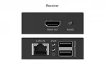 Digitus Przedłużacz (extender) po skrętce kat.6 HDMI 4K/30Hz z KVM USB 1.1 do 40m/70m, max. 253 odbiorniki, sterowanie IR - zestaw (odbiornik/nadajnik)