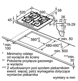 Bosch Płyta gazowa PRP6A6H40