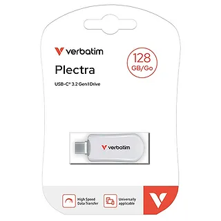 Verbatim Pendrive Plectra 128GB USB-C 100MB/s 30229 WH