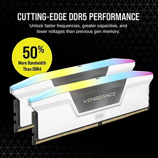Corsair Pamięć DDR5 Vengeance RGB 32GB/5200 (2x16GB) CL40 White