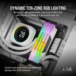 Corsair Pamięć DDR5 Vengeance RGB 32GB/5200 (2x16GB) CL40 White