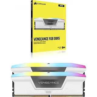 Corsair Pamięć DDR5 Vengeance RGB 32GB/5200 (2x16GB) CL40 White