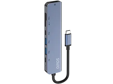 Wielofunkcyjny hub USB-C 7w1 AK-82