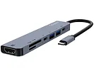 Wielofunkcyjny hub USB-C 7w1 AK-82