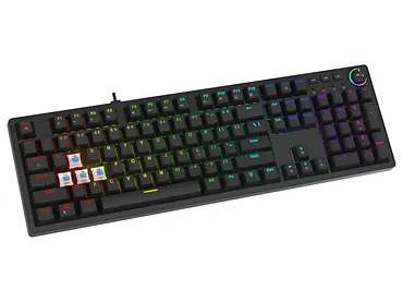 Savio Klawiatura mechaniczna STYX Outemu Blue, Hot Swap, RGB