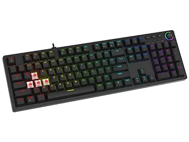 Savio Klawiatura mechaniczna STYX Outemu Red, Hot Swap, RGB