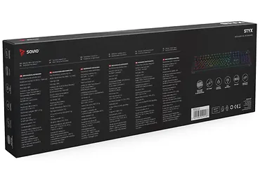 Savio Klawiatura mechaniczna STYX Outemu Red, Hot Swap, RGB