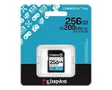 Kingston Karta pamięci SD 256GB Canvas Go Plus 200/160 MB/s C10 U3 V30