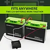 Qoltec Balanser napięcia 24V do akumulatorów 2x12V | 5A | LiFePO4 AGM   GEL