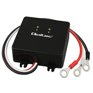 Qoltec Balanser napięcia 24V do akumulatorów 2x12V | 5A | LiFePO4 AGM   GEL