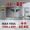 Maclean Uchwyt do TV QLED 43-85'' MC-806N