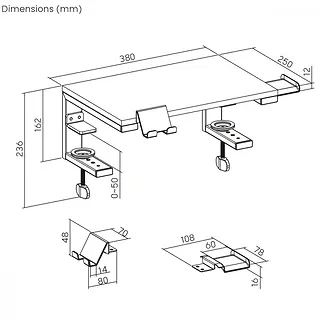 Ergo Office Podstawka pod laptop ER-303 B