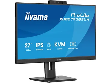 IIYAMA Monitor 27 cali XUB2790QSUH-B2 IPS,QHD,CAM,MIC,HDMI,DP,3xUSB(3.2),  100Hz,ADAPTIVE SYNC,FlickerFree,2x2W,WINDOWS HELLO